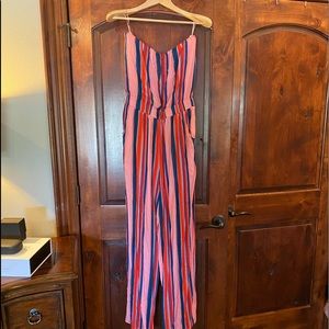 Impressions- jumpsuit/romper multicolored size large , tags on